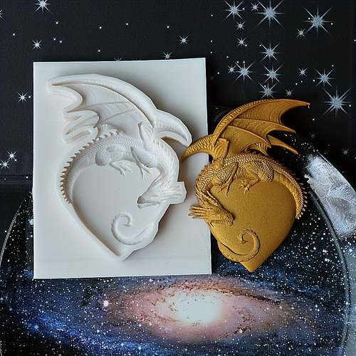 Flying Dragon Skull Silicone Mold Cake Fondant Molds Diy - Temu